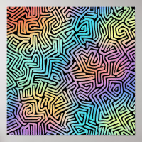 Komplexe leuchtende Tessellations-Wallpaper
