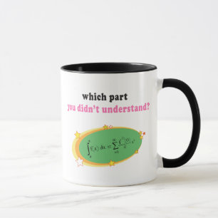 Komplexe Mathe-Gleichung Tasse