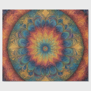 Komplexe Muster, die einem Kaleidoskop ähneln Geschenkpapier