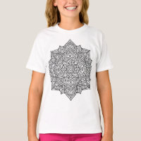 Komplexe Schwarze Linien-Mandala-Kunst