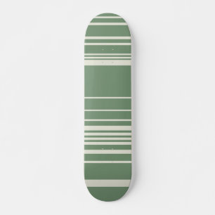 Komplexe Streifen in Grün Skateboard