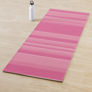 Komplexe Streifen in Rosa Yogamatte