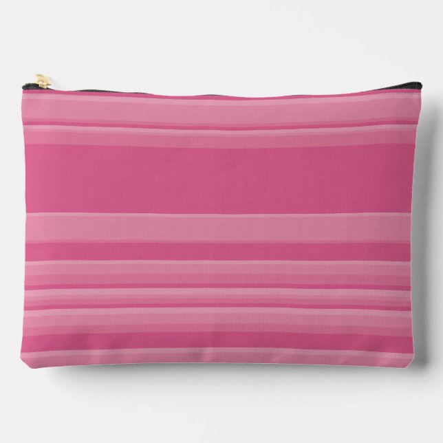 Komplexe Streifen in Rosa Zubehörtasche (Vorderseite)