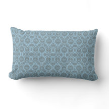 Komplexe Vintage-Blumen - Hellblau