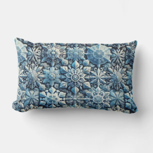 Komplexe, von Frost inspirierte Ornamental Muster Lendenkissen
