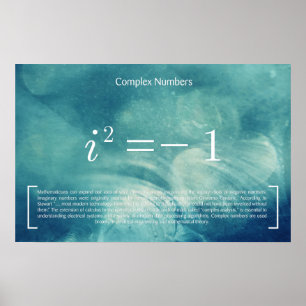 Komplexe Zahlen - Math Poster