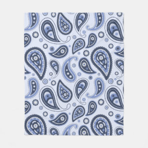 Komplexes florales Paisley-Druckdesign Fleecedecke