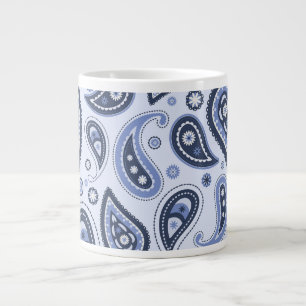 Komplexes florales Paisley-Druckdesign Jumbo-Tasse