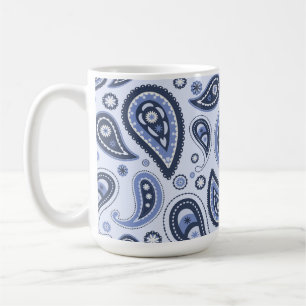 Komplexes florales Paisley-Druckdesign Kaffeetasse
