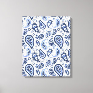 Komplexes florales Paisley-Druckdesign Leinwanddruck