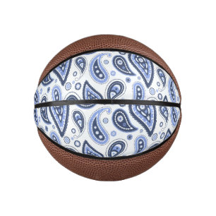 Komplexes florales Paisley-Druckdesign Mini Basketball