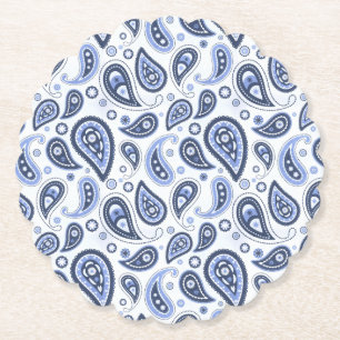 Komplexes florales Paisley-Druckdesign Untersetzer