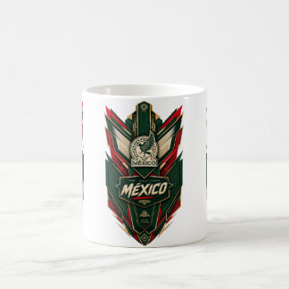 Komplexes mexikanisches Themenemblem Kaffeetasse