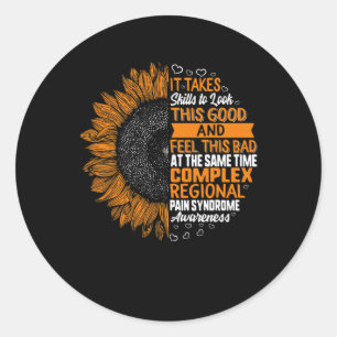 Komplexes regionales Schmerzsyndrom - Bewusstseins Runder Aufkleber
