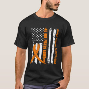 Komplexes regionales Schmerzsyndrom Ribbon US Flag T-Shirt