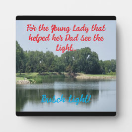 Kompliment Plaque Fotoplatte