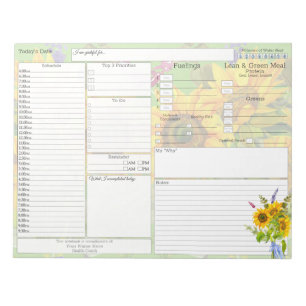 Komplimente - Daily Planer 5 und 1 Food Journal Notizblock