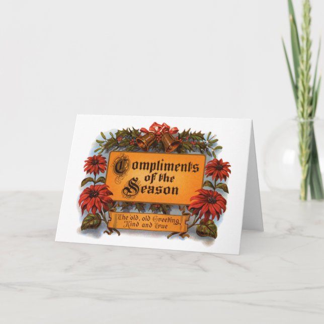 Komplimente der Saison Karte (Vorderseite)