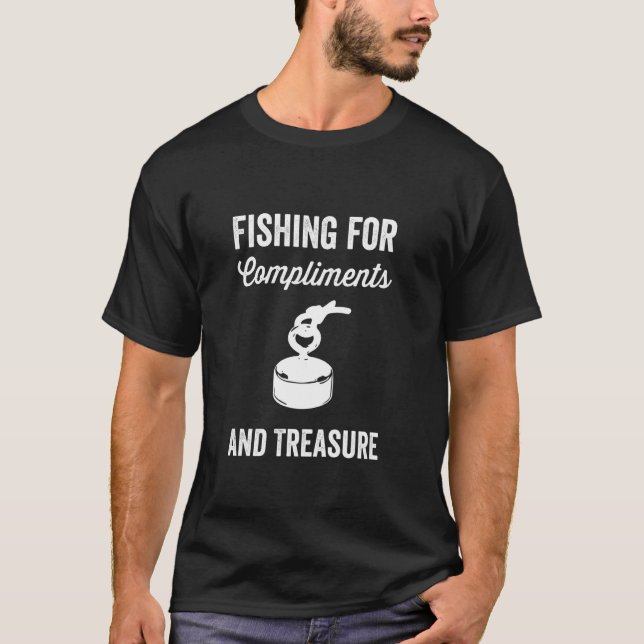 Komplimente für Magnetfischer angeln T-Shirt (Vorderseite)