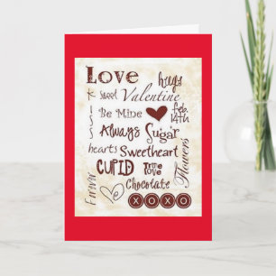 KOMPLITÄTEN ZU MEINER SWEETHEART/I-LIEBE FEIERTAGSKARTE