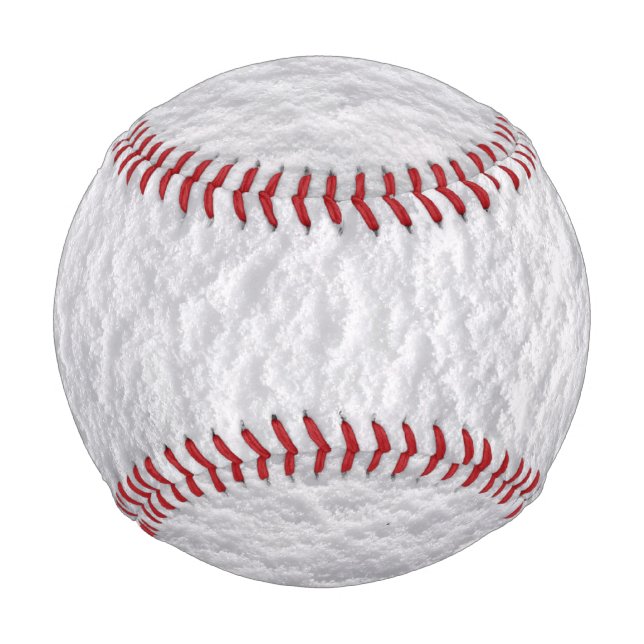 Komplizierte Schneestextur Baseball (Vorderseite)