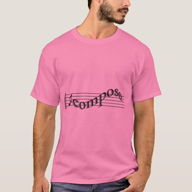 Komponieren Sie Musik T-Shirt (Vorderseite)