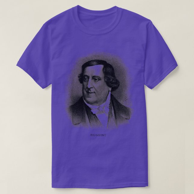 Komponist Gioachino Antonio Rossini T-Shirt (Design vorne)