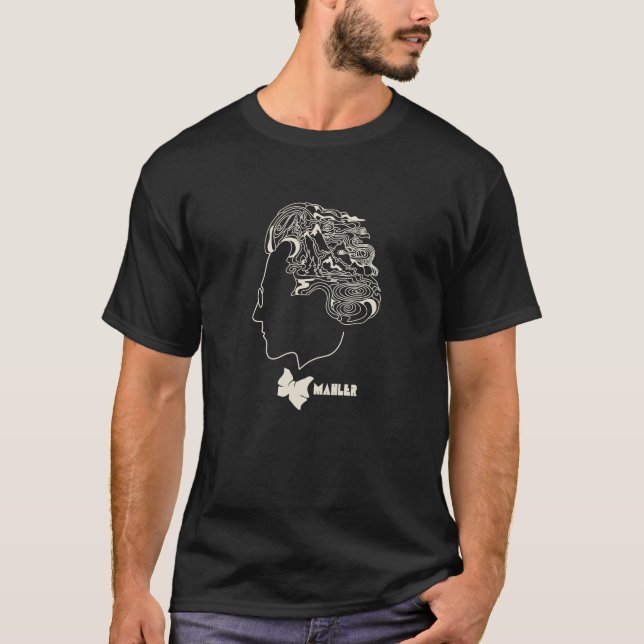 Komponist-Haar 60er Mahler T - Shirt (Vorderseite)