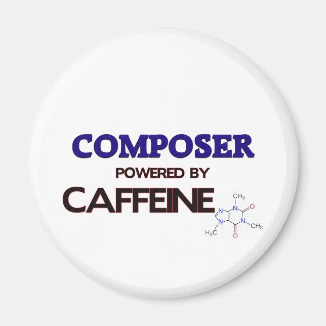 Komponist mit Koffein Magnet (Vorne)