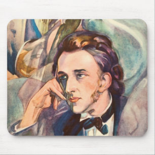 Komponist-Musiker-Porträt Frederic Chopin berühmt Mousepad