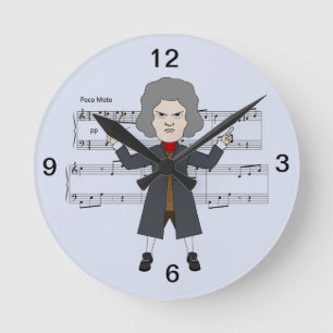 Komponist von klassische Musik-im Jahre 1800 Th Runde Wanduhr