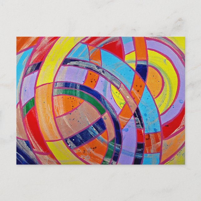 Komposition #15 von Michael Moffa Postkarte (Vorderseite)