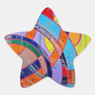 Komposition #15 von Michael Moffa Stern-Aufkleber