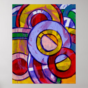 Komposition #19 von Michael Moffa Poster