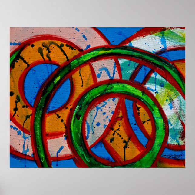 Komposition #20 von Michael Moffa Poster (Vorne)