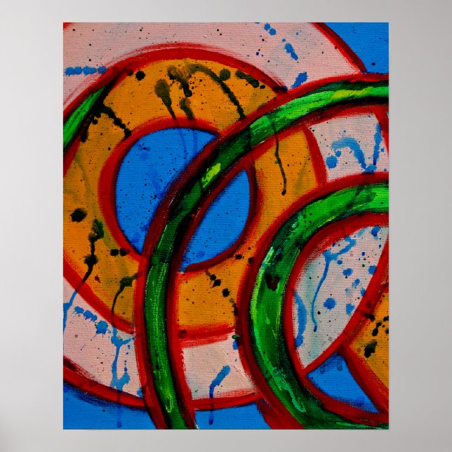 Komposition #20A von Michael Moffa Poster (Vorne)