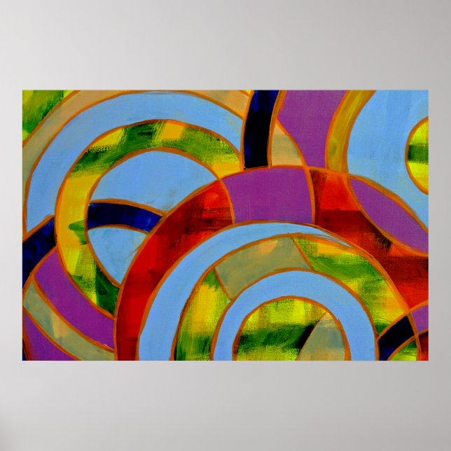 Komposition #21A von Michael Moffa Poster (Vorne)
