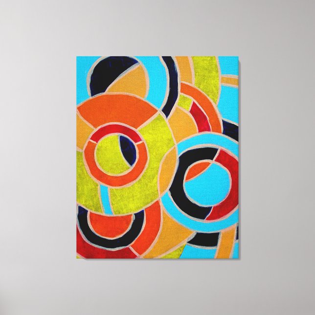 Komposition #22 von Michael Moffa Leinwanddruck (Vorderseite)