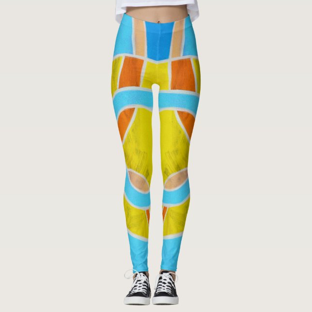 Komposition #23 von Michael Moffa Leggings (Vorderseite)