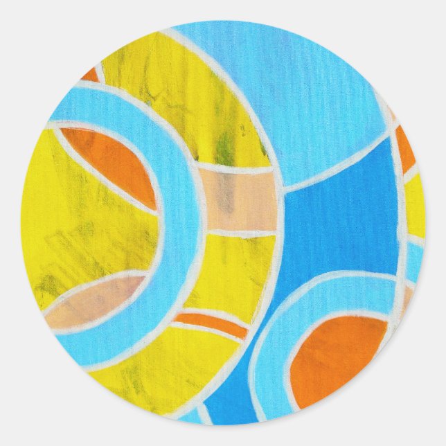 Komposition #23 von Michael Moffa Runder Aufkleber (Vorderseite)