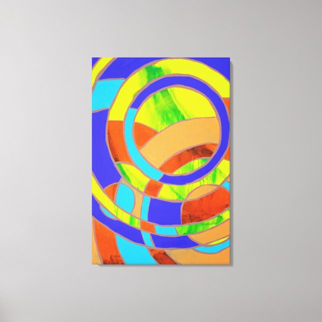 Komposition #27 von Michael Moffa Leinwanddruck (Vorderseite)