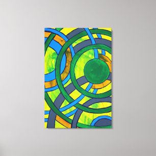 Komposition #28 von Michael Moffa Leinwanddruck