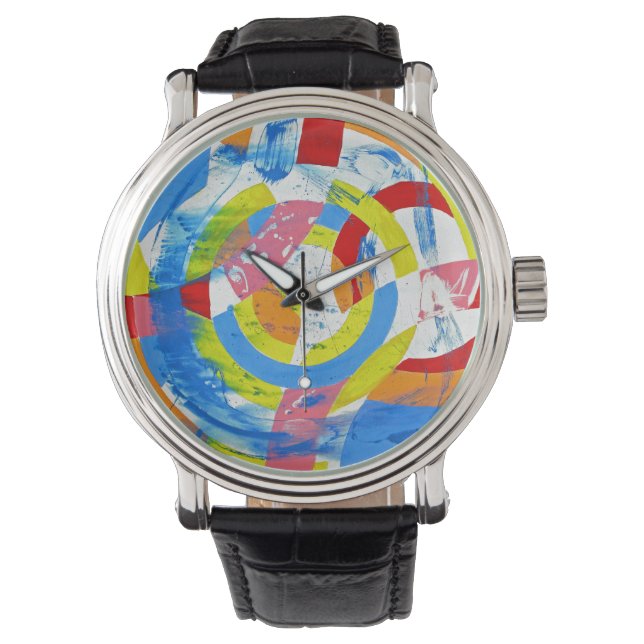 Komposition #2 von Michael Moffa Armbanduhr (Vorderseite)