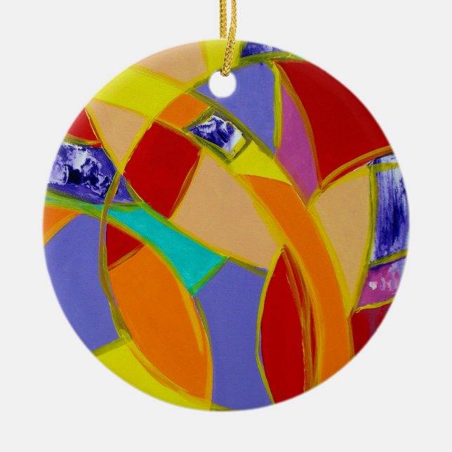Komposition #5 von Michael Moffa Keramik Ornament (Vorne)