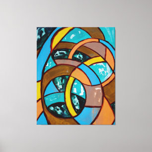 Komposition #8 Trio von Michael Moffa Leinwanddruck