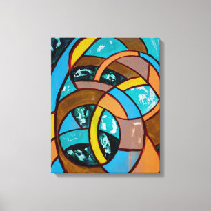 Komposition #8 von Michael Moffa Leinwanddruck