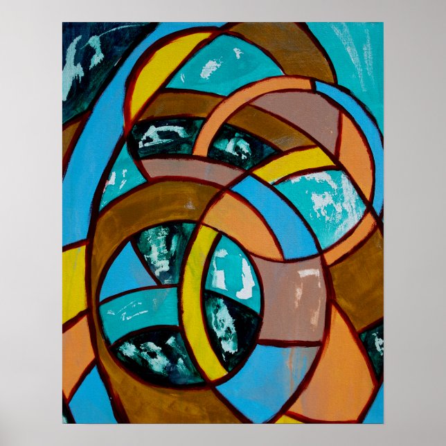 Komposition #8 von Michael Moffa Poster (Vorne)