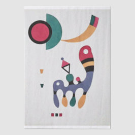 Komposition Biomorphe Abstraktion - Kandinsky Seidenpapier