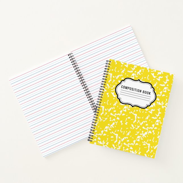 Komposition Classic Muster Spiral Notebook Notizbuch (Innenseite)