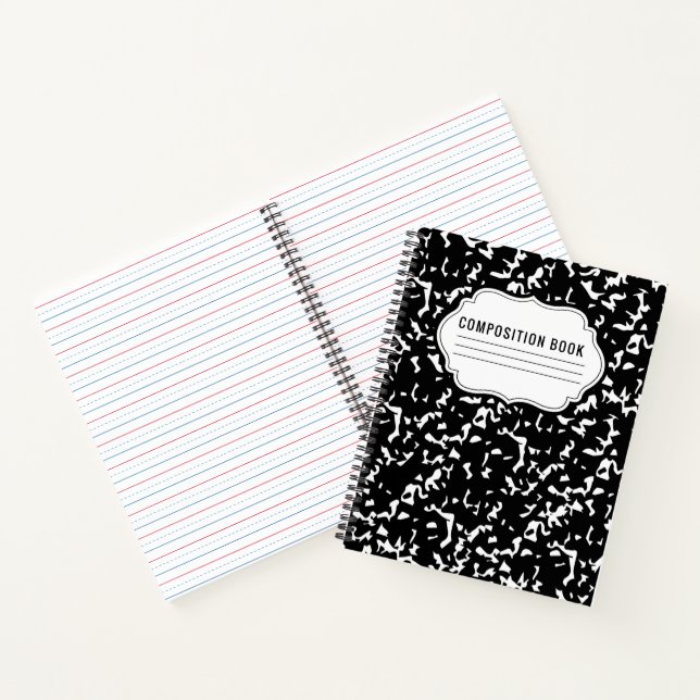 Komposition Classic Muster Spiral Notebook Notizbuch (Innenseite)